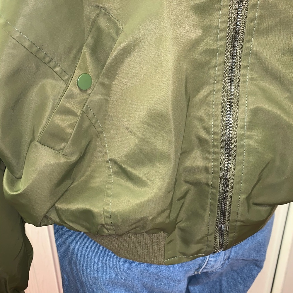 Vintage BOWIE BOMBER JACKET SILK SCREENED L - Picture 4 of 11